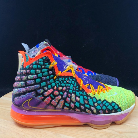 Nike Lebron 17 XVII What The WTW Multi Color - Picture 5 of 8